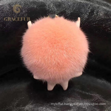 High-end purse mink fur ball keychain